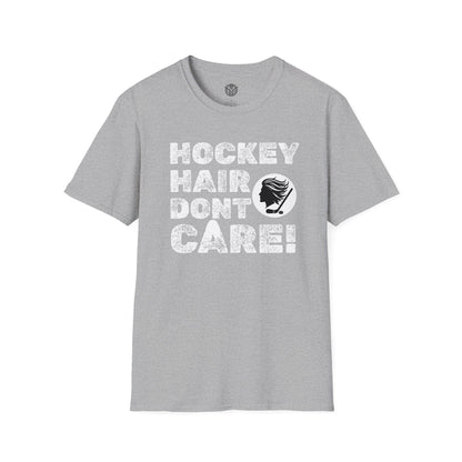 Hockey Hair Don’t Care Mens Hockey Graphic Tee