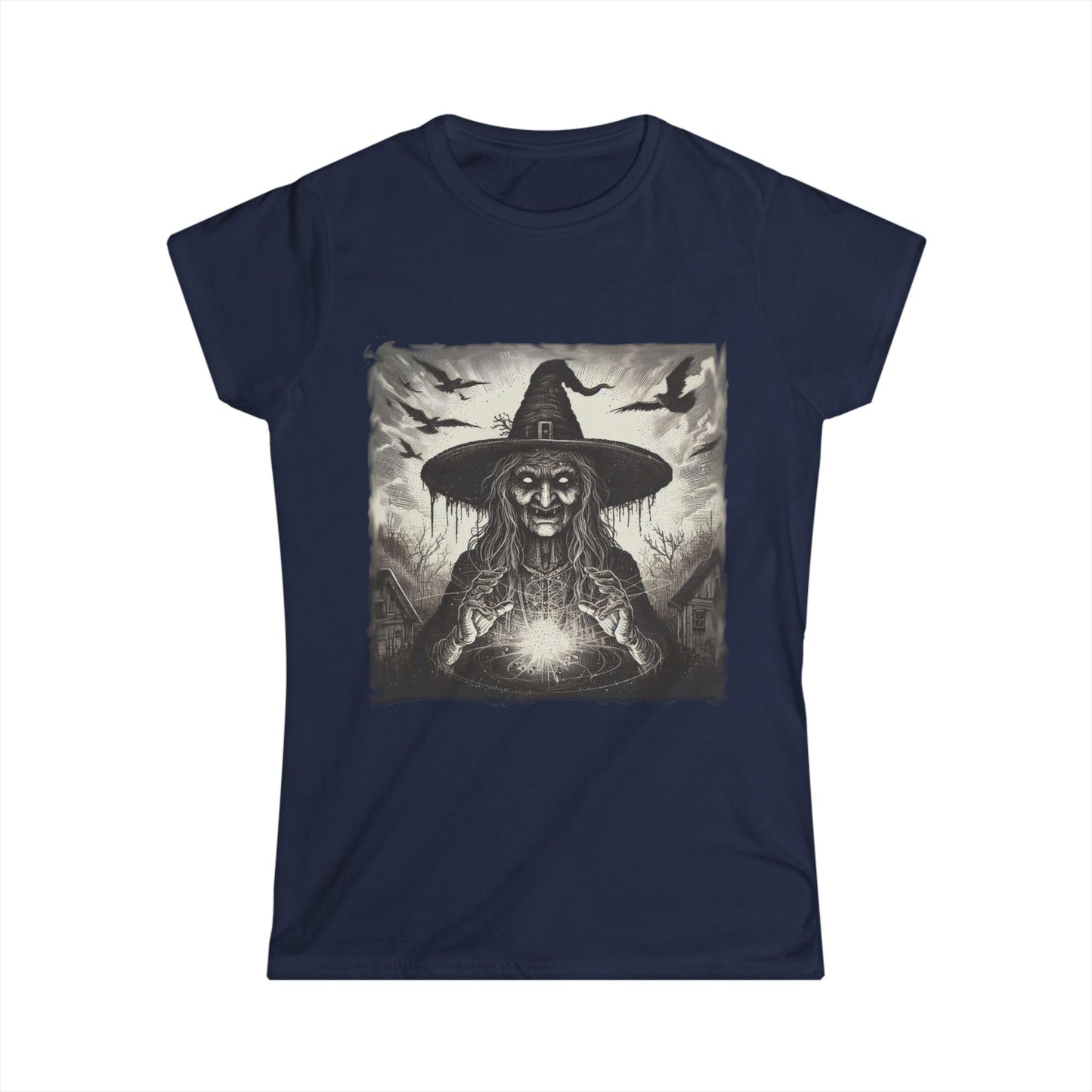 Eerie Witch Halloween Women's Graphic Tee