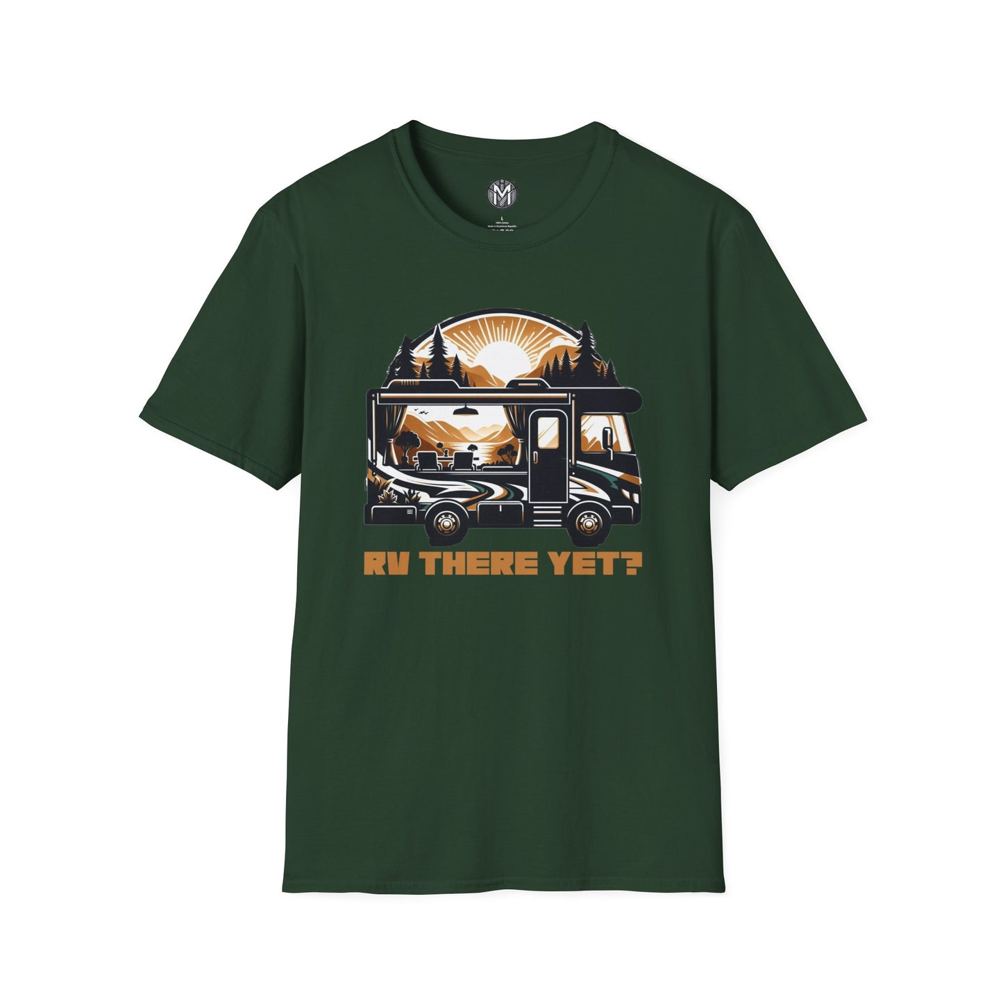 RV There Yet? Mens RV Road Trip Adventure Graphic Tee