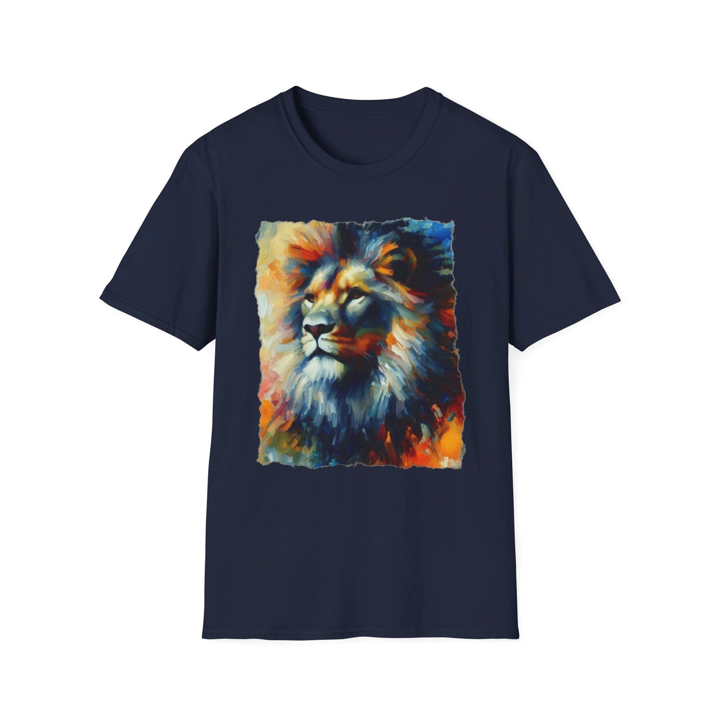 Vibrant Lion Art Men’s Graphic Tee