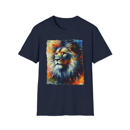 Vibrant Lion Art Men’s Graphic Tee