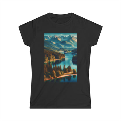 Womens Camping Outdoor Adventure Graphic Tee