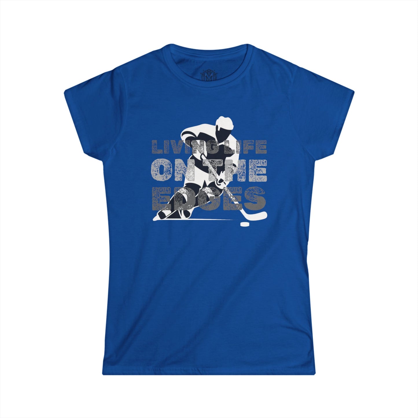 Living Life on the Edges Womens Hockey Graphic Tee