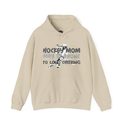 Prone To Loud Cheering Womens Hockey Mom Graphic Hoodie