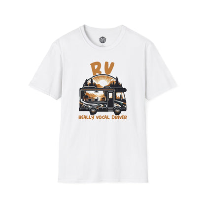 Really Vocal Driver Mens RV Road Trip Adventure Graphic Tee