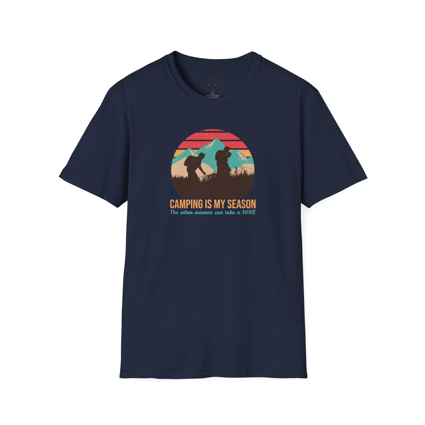 Camping is my Season Mens Camping Outdoor Adventure Graphic Tee