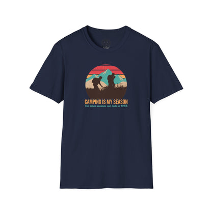 Camping is my Season Mens Camping Outdoor Adventure Graphic Tee