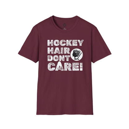 Hockey Hair Don’t Care Mens Hockey Graphic Tee