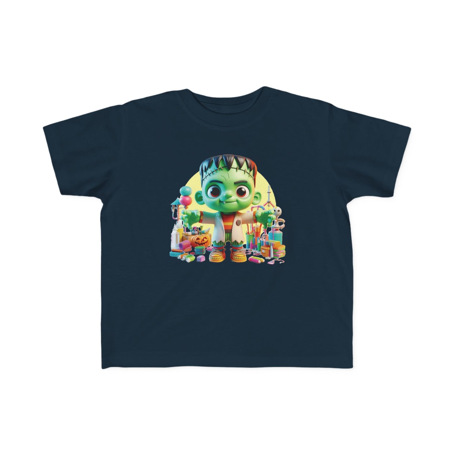Fun Frankenstein Halloween Toddler Graphic Tee
