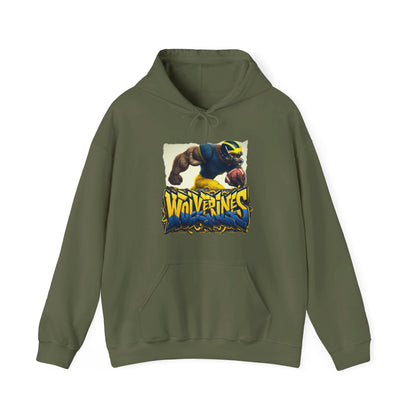 Michigan Wolverines Mens College Football Graphic Hoodie