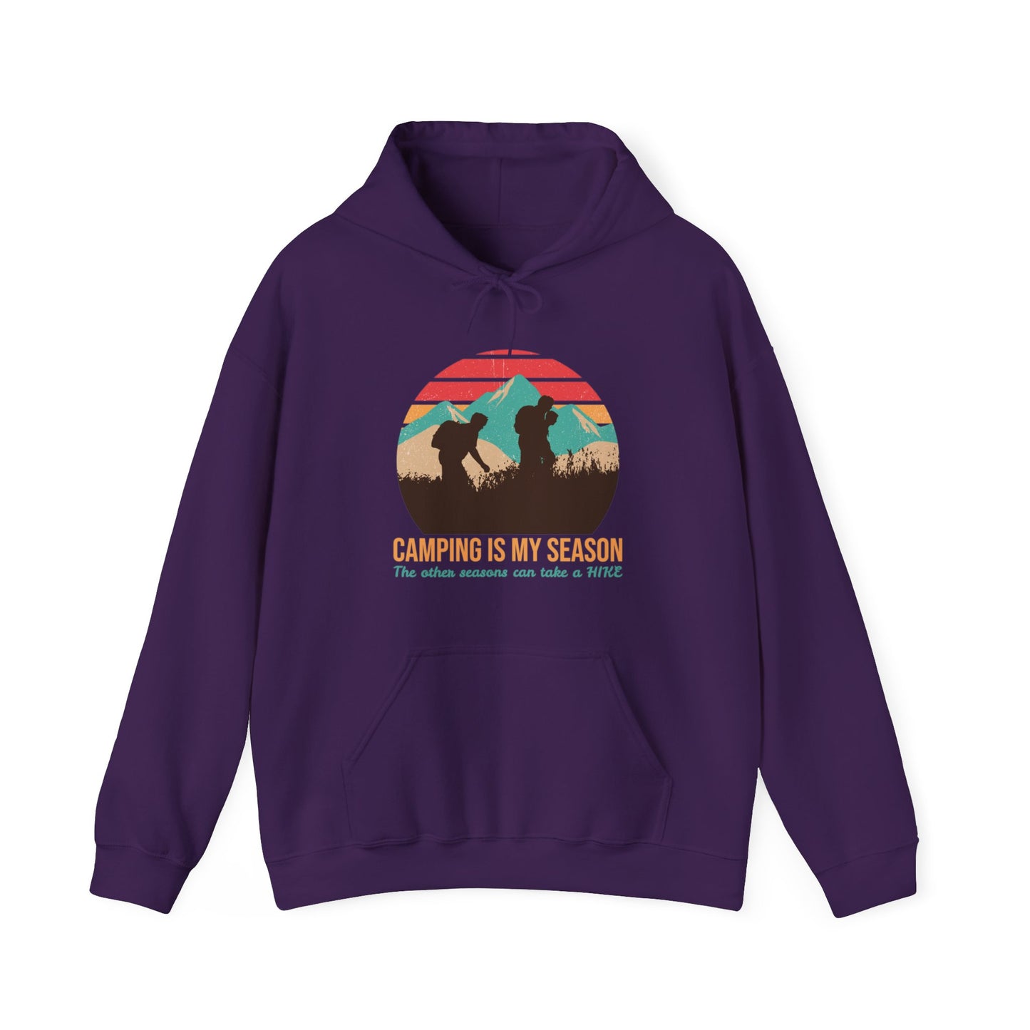 Camping Is My Season Unisex Camping Outdoor Adventure Graphic Hoodie