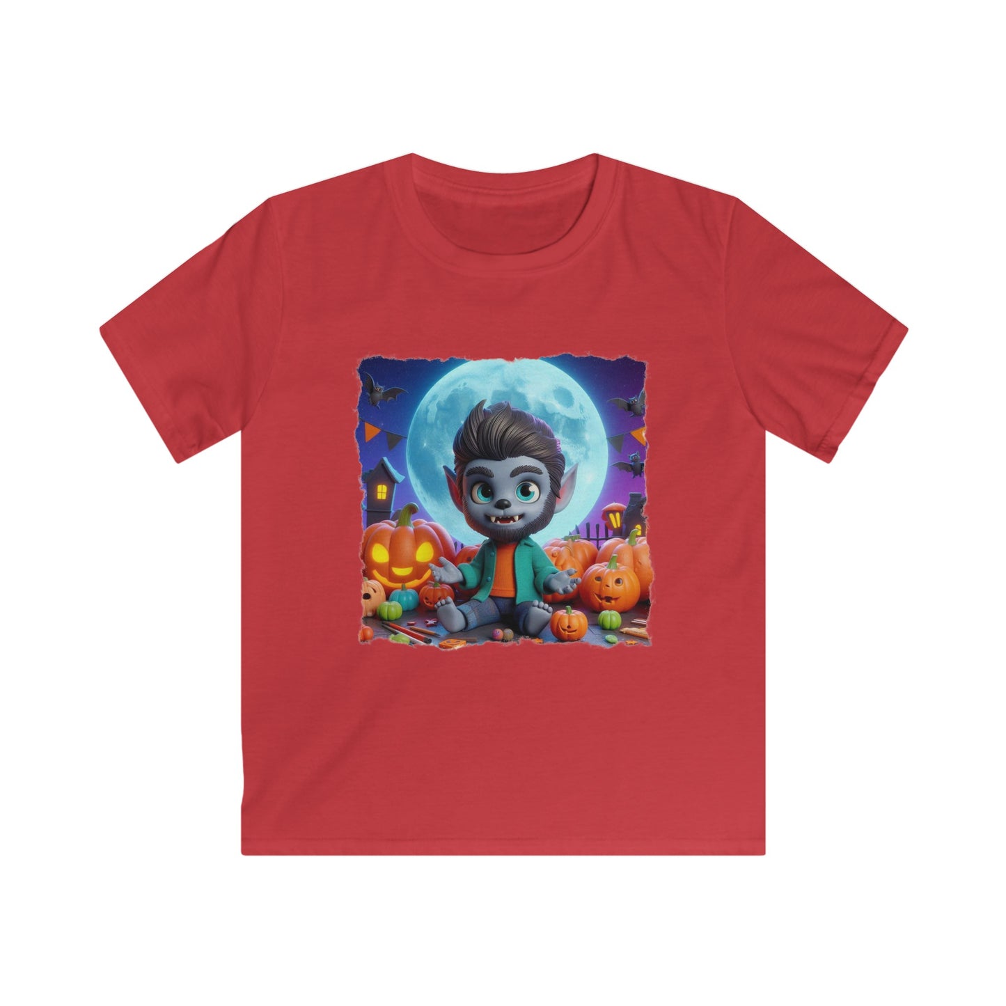 Fun Werewolf Halloween Kid’s Graphic Tee