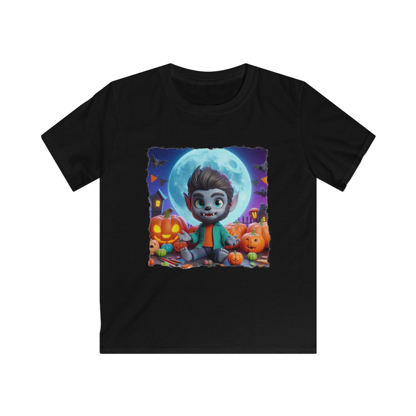 Fun Werewolf Halloween Kid’s Graphic Tee