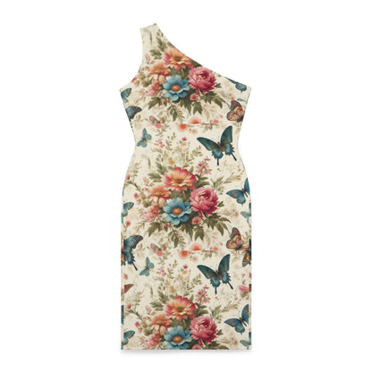 Enchanted Butterflies One-Shoulder Sleeveless Dress