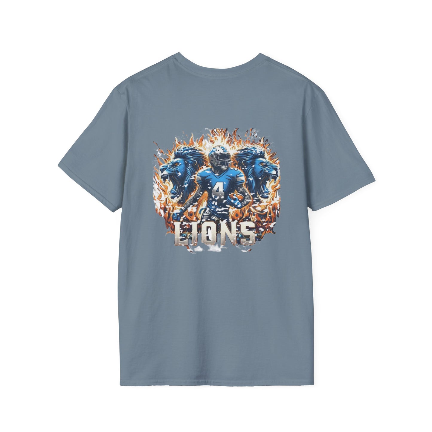 Detroit Lions Mens American Football Graphic Tee