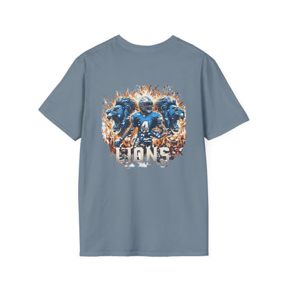 Detroit Lions Mens American Football Graphic Tee