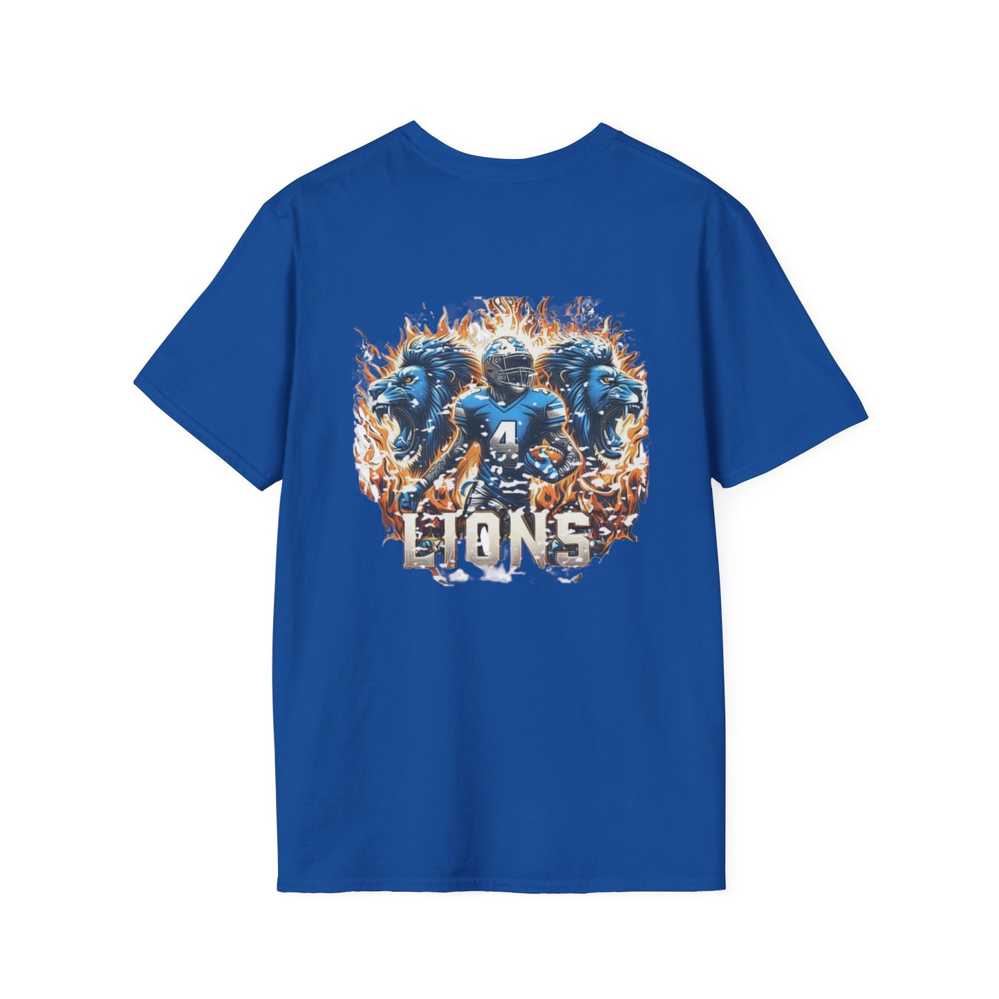 Detroit Lions Mens American Football Graphic Tee