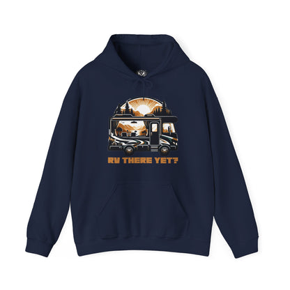 RV There Yet? Unisex RV Road Trip Adventure Graphic Hoodie