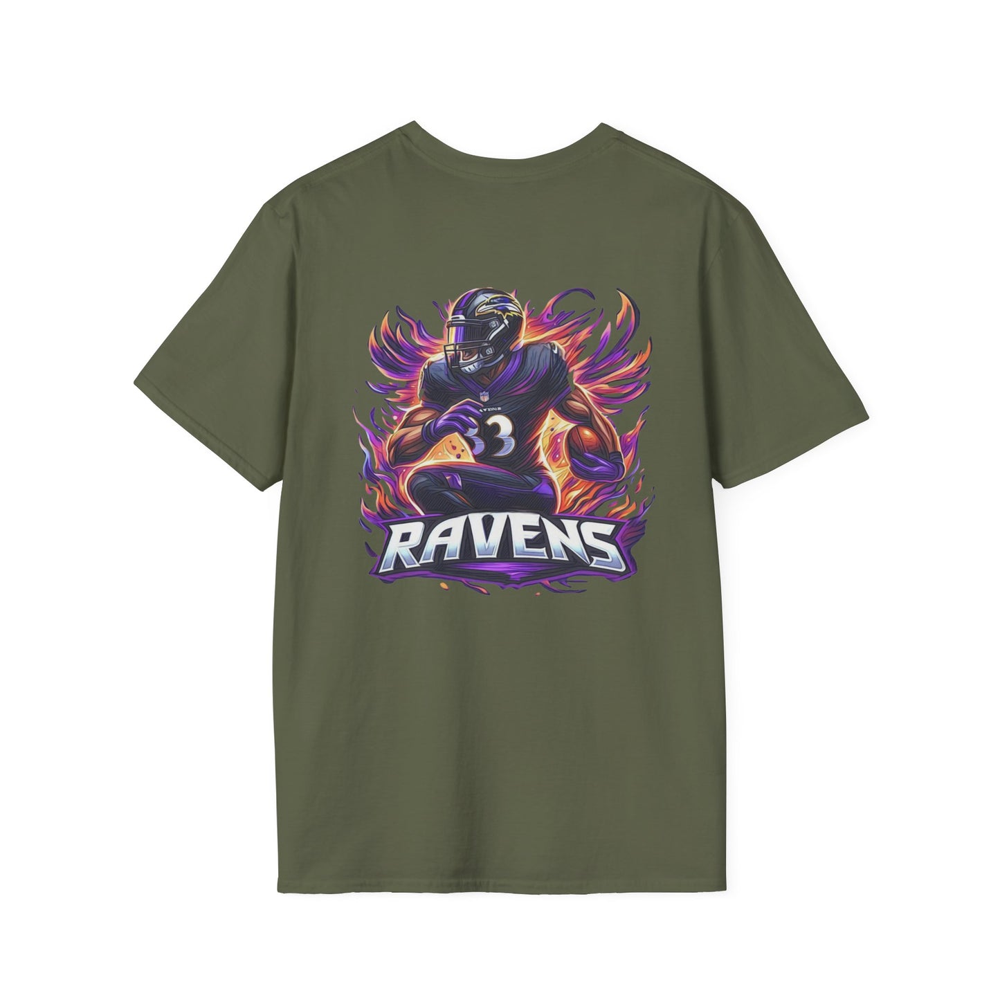 Baltimore Ravens Mens American Football Graphic Tee