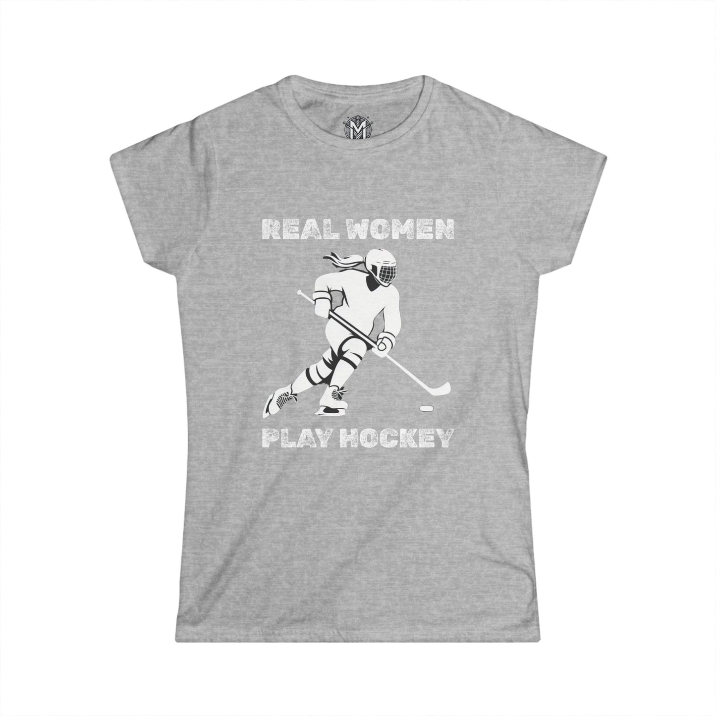 Real Women Play Hockey Womens Hockey Graphic Tee
