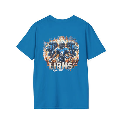 Detroit Lions Mens American Football Graphic Tee