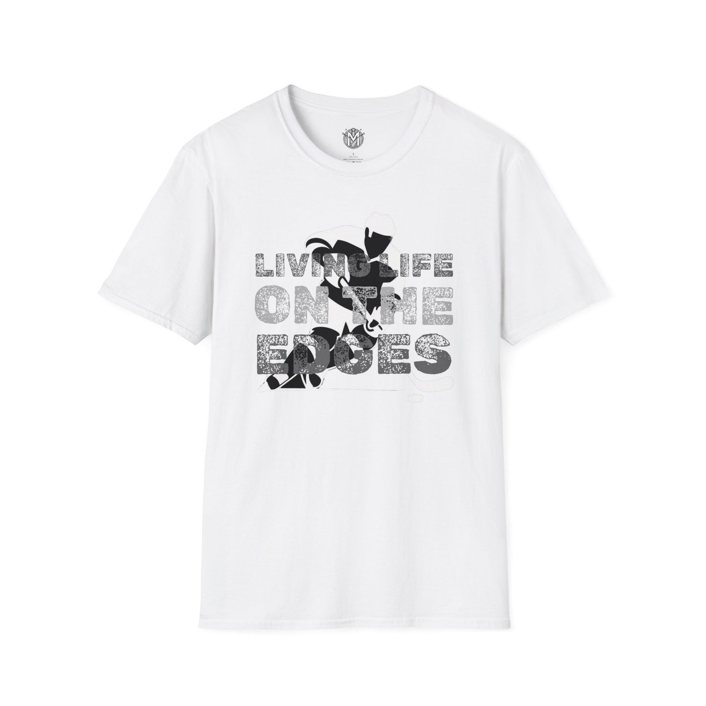 Living Life on the Edges Mens Hockey Graphic Tee