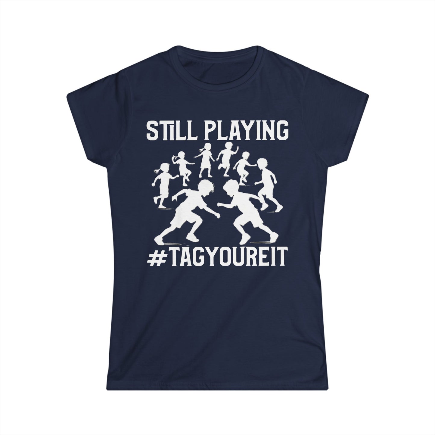 #TagYoureIt Womens Throwback Novelty Graphic Tee