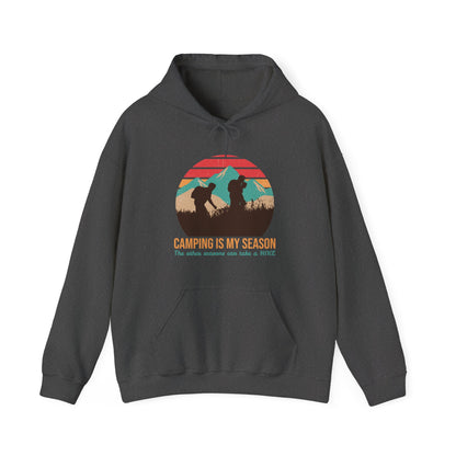 Camping Is My Season Unisex Camping Outdoor Adventure Graphic Hoodie