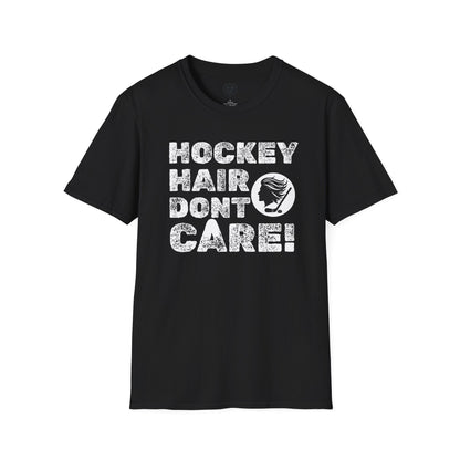 Hockey Hair Don’t Care Mens Hockey Graphic Tee