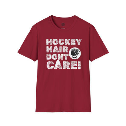 Hockey Hair Don’t Care Mens Hockey Graphic Tee