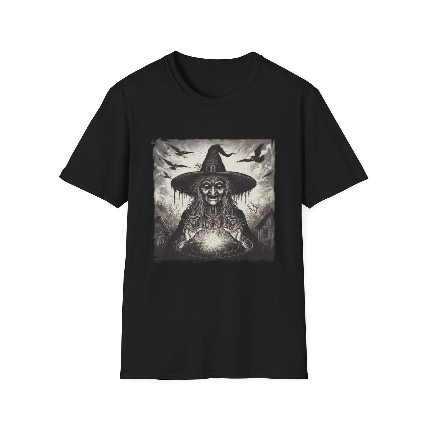 Eerie Witch Halloween Men’s Graphic Tee