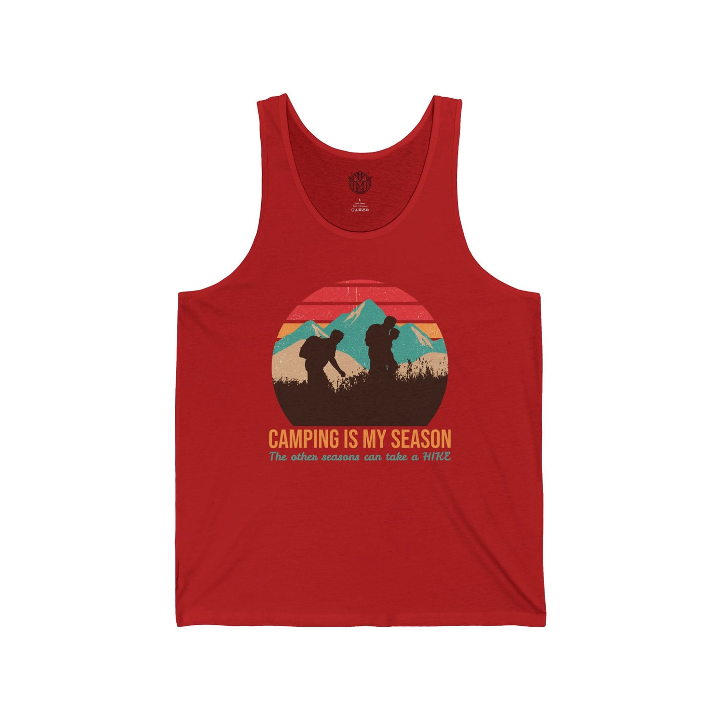 Camping Is My Season Mens Camping Outdoor Adventure Graphic Tank