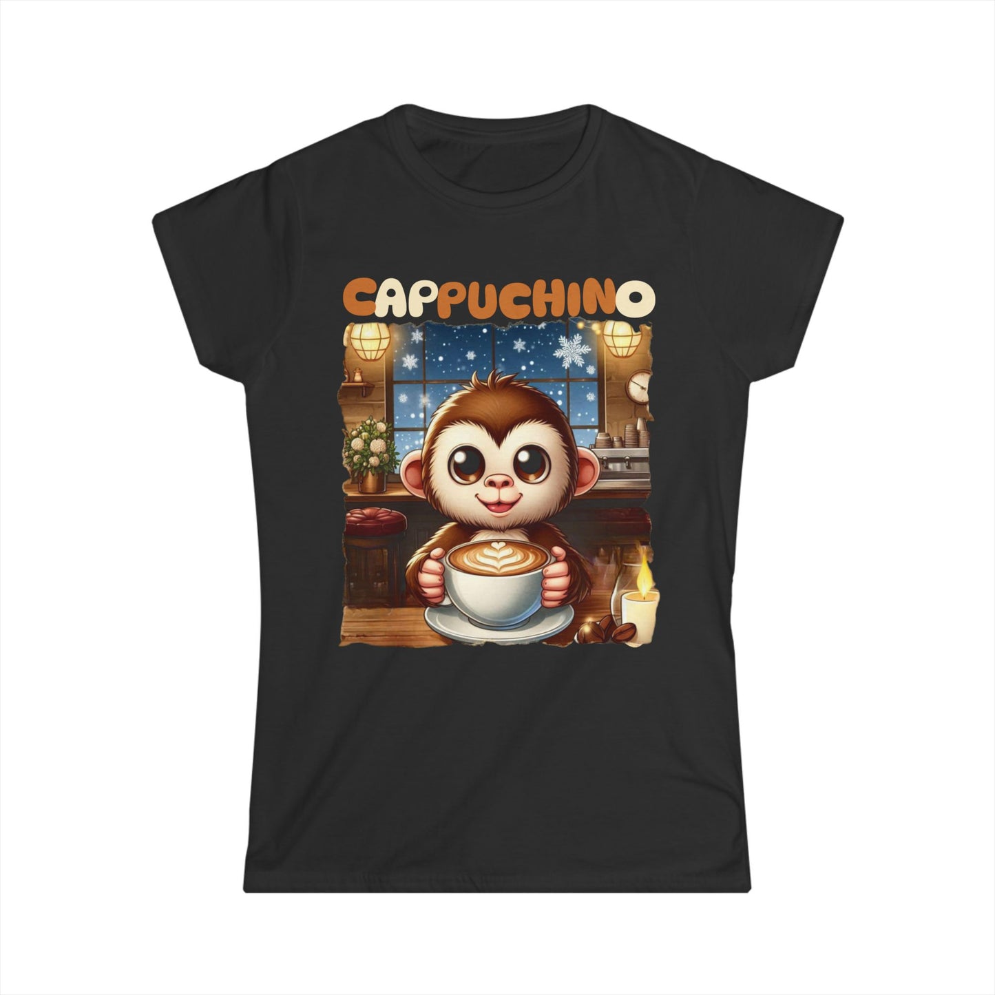 Capuchin Monkey Cappuccino Women’s Tee