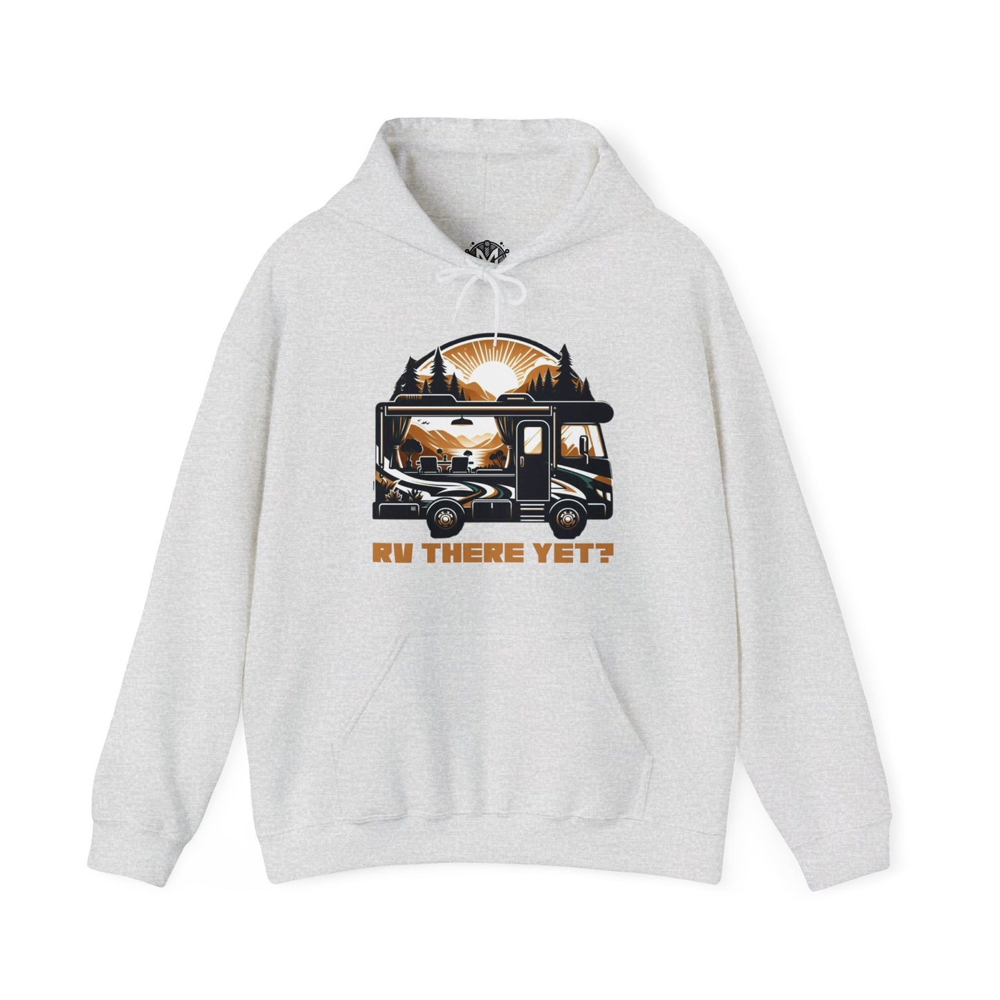 RV There Yet? Unisex RV Road Trip Adventure Graphic Hoodie