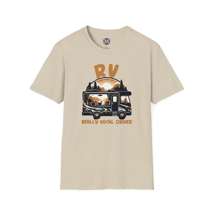 Really Vocal Driver Mens RV Road Trip Adventure Graphic Tee