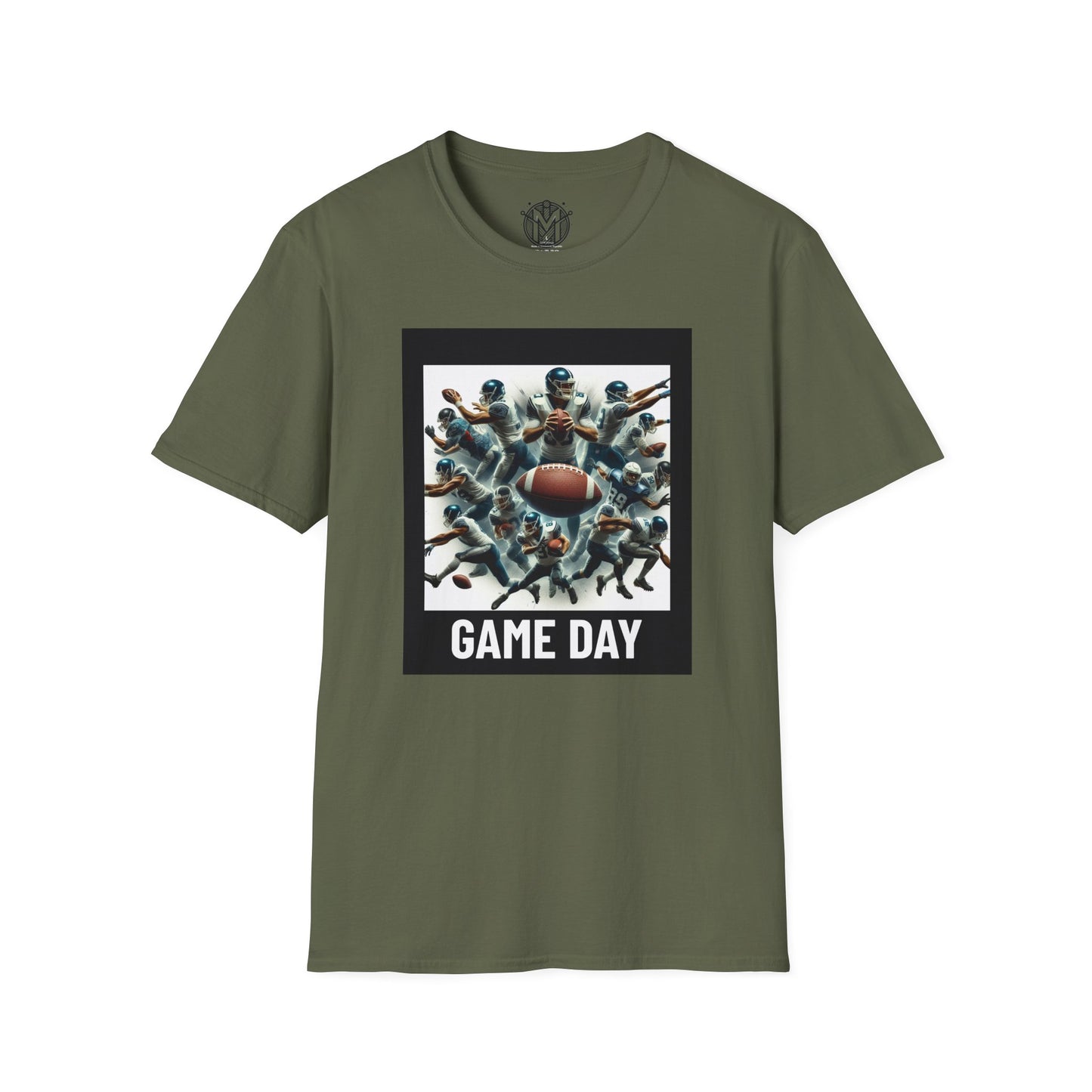 Abstract Game Day Mens American Football Graphic Tee
