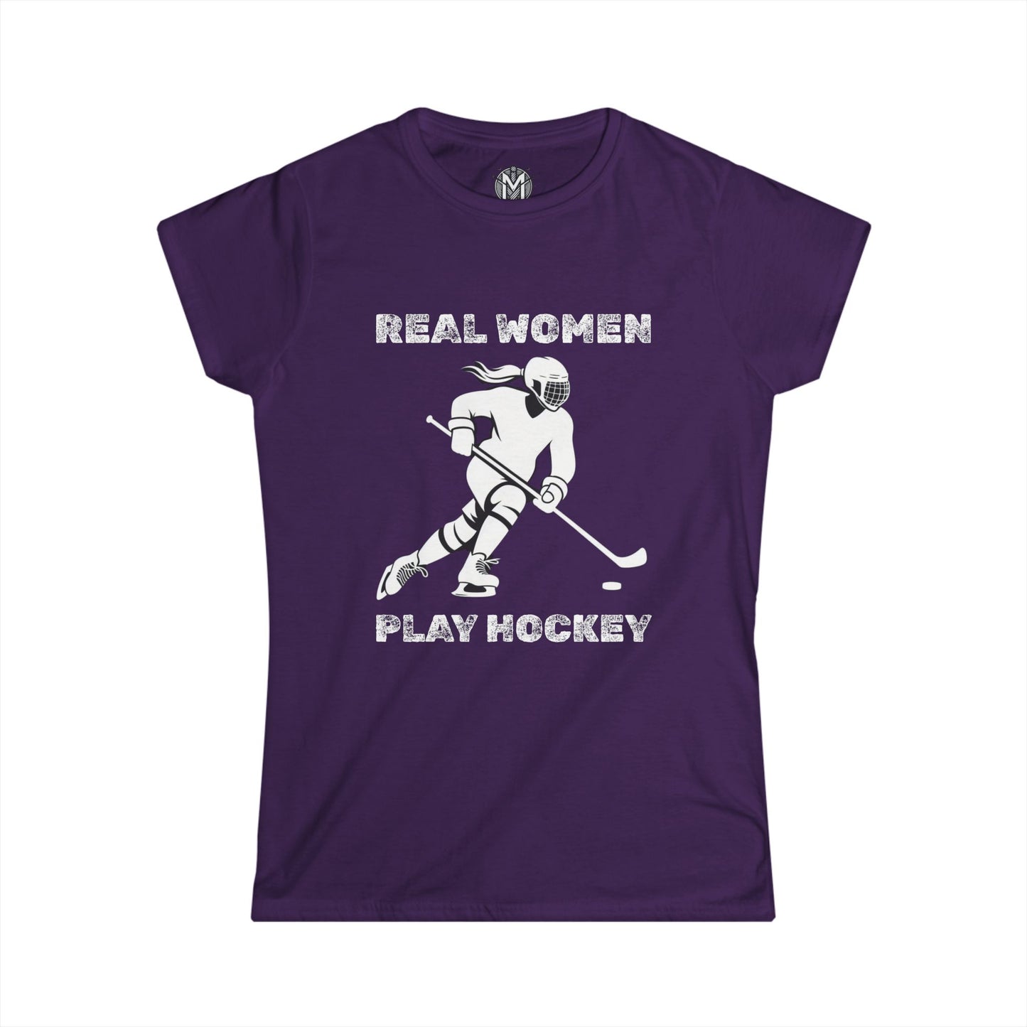 Real Women Play Hockey Womens Hockey Graphic Tee