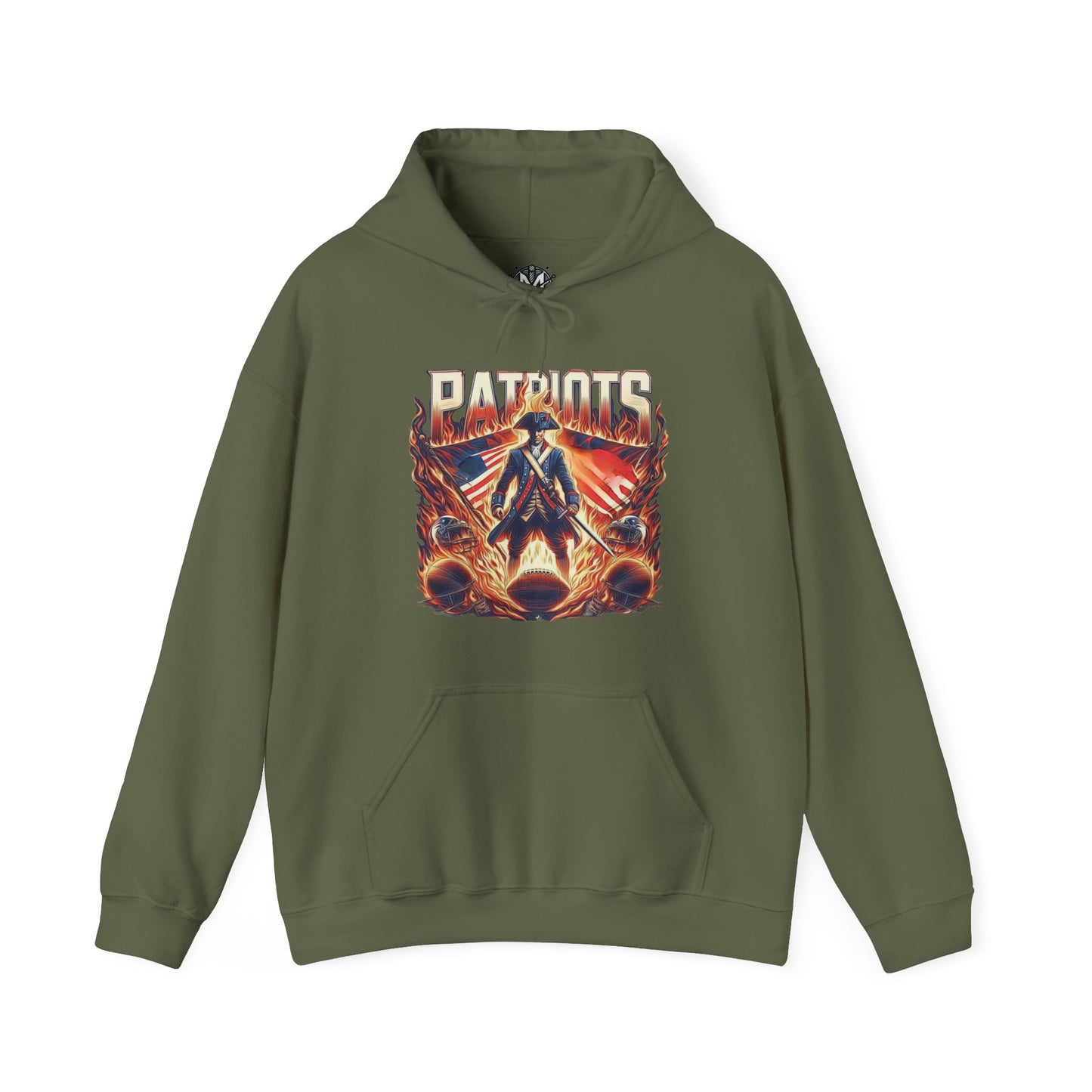 New England Patriots Mens American Football Graphic Hoodie
