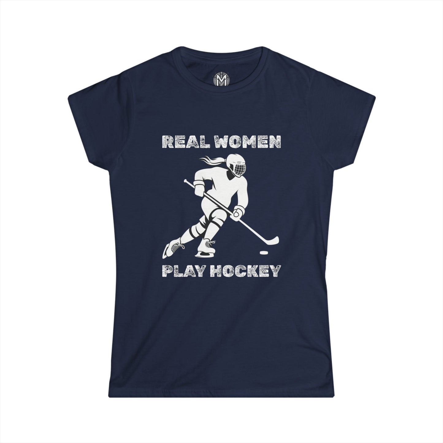 Real Women Play Hockey Womens Hockey Graphic Tee