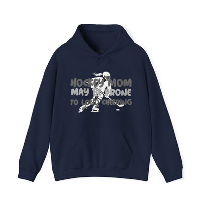Prone To Loud Cheering Womens Hockey Mom Graphic Hoodie