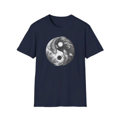 Yin-Yang Koi Carp Shadow Men's Graphic Tee