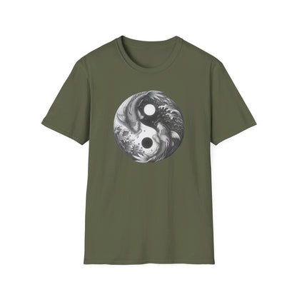 Yin-Yang Koi Carp Shadow Men's Graphic Tee