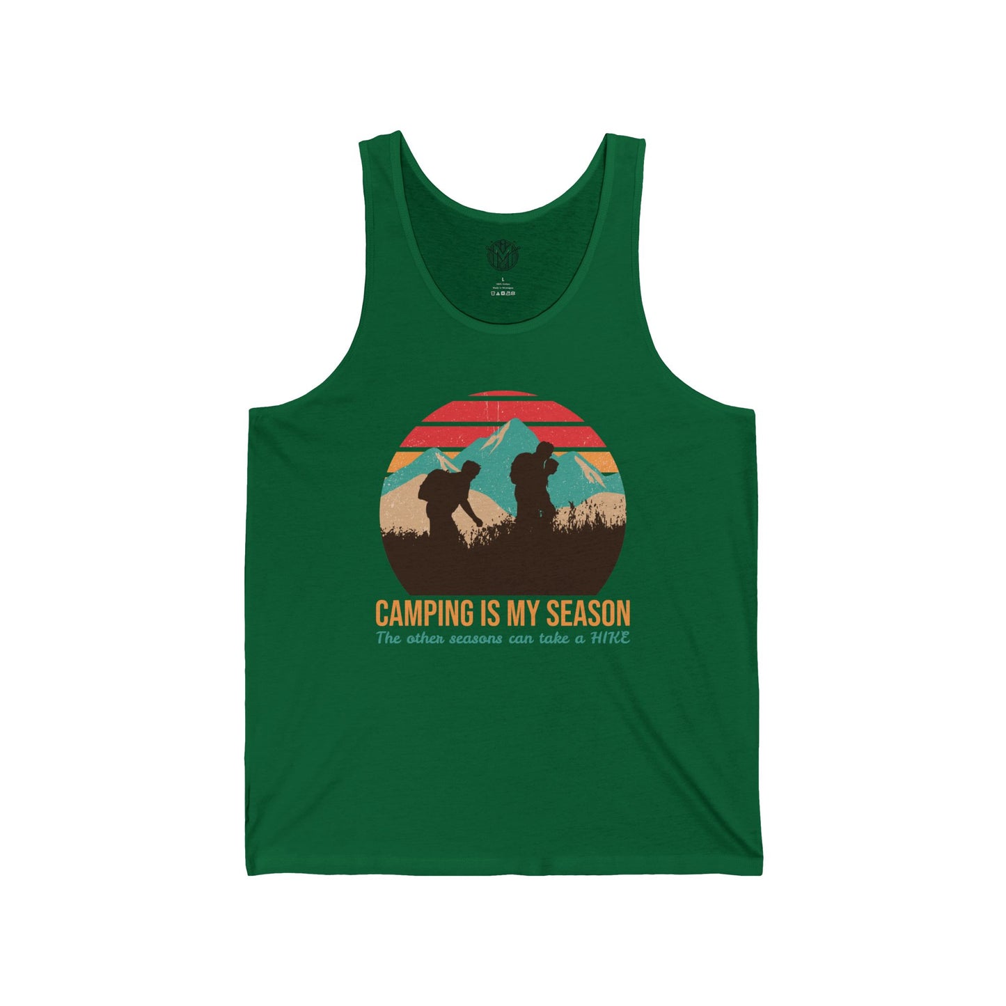 Camping Is My Season Mens Camping Outdoor Adventure Graphic Tank