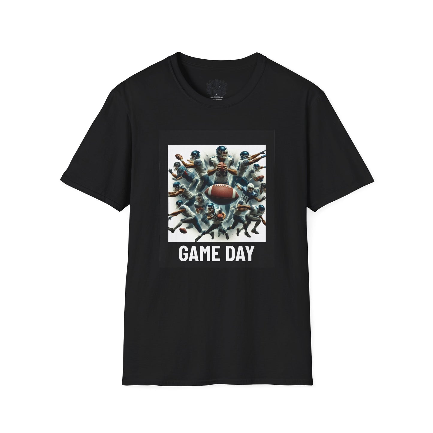 Abstract Game Day Mens American Football Graphic Tee