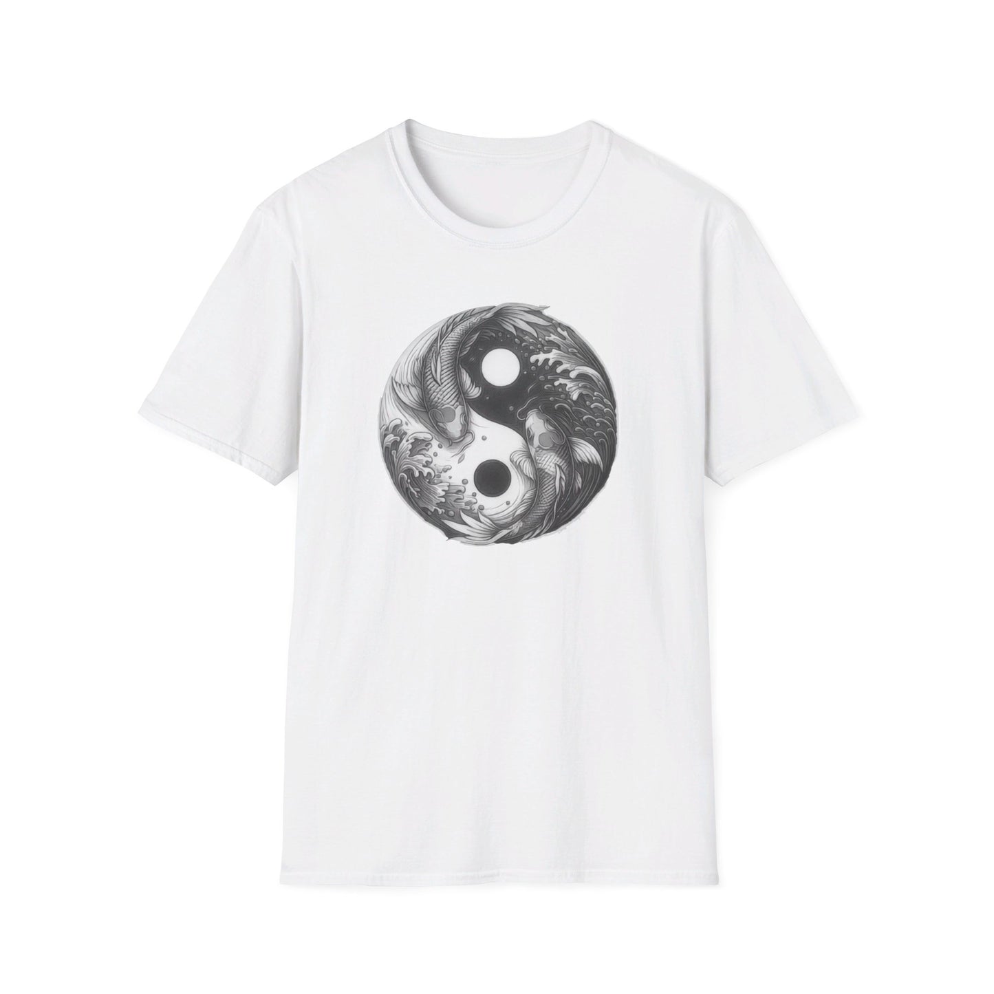 Yin-Yang Koi Carp Shadow Men's Graphic Tee