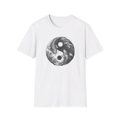 Yin-Yang Koi Carp Shadow Men's Graphic Tee