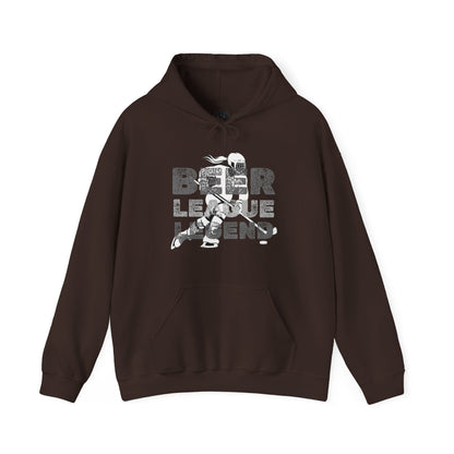 Beer League Legend Womens Hockey Graphic Hoodie