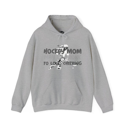 Prone To Loud Cheering Womens Hockey Mom Graphic Hoodie