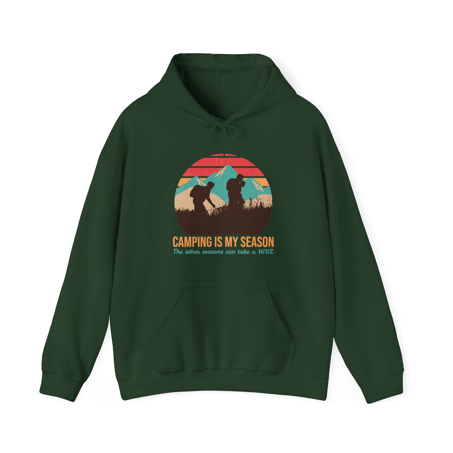 Camping Is My Season Unisex Camping Outdoor Adventure Graphic Hoodie