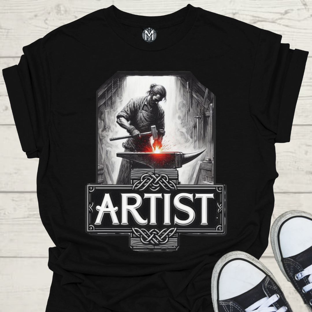 Medieval Blacksmith Artist Men’s Graphic Tee